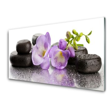 tulup.si Slika na akrilnem steklu Cvet za mir 4 obešalnika