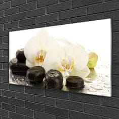 tulup.si Slika na steklu Flower stones art 100x50 cm 2 obešalnika
