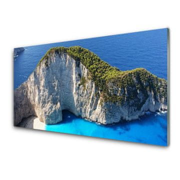 tulup.si Slika na akrilnem steklu Morje landscape rocks 4 obešalnika