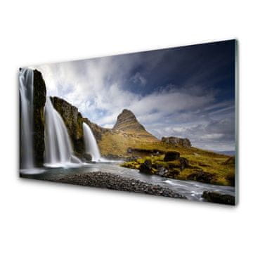 tulup.si Slika na akrilnem steklu Mountain slap landscape 2 obešalnika