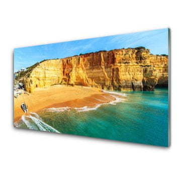 tulup.si Slika na akrilnem steklu Bay landscape 4 obešalnika