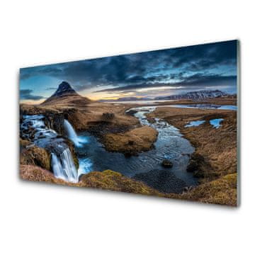 tulup.si Slika na akrilnem steklu Slap river landscape 2 obešalnika