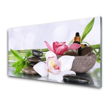 tulup.si Slika na akrilnem steklu Bamboo orchid cvetje 4 obešalnika