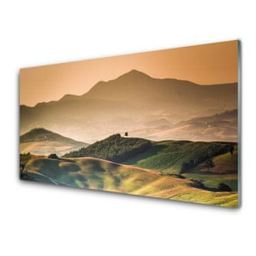 tulup.si Zidna obloga za kuhinju Polje mountains landscape