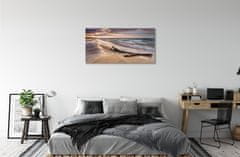 tulup.si Slika na platnu Gdańsk plaža morje sončni zahod 100x50 cm
