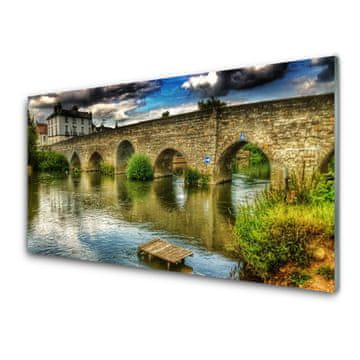 tulup.si Slika na akrilnem steklu Arhitektura river bridge 2 obešalnika