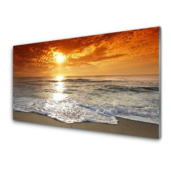tulup.si Slika na steklu Sea sun landscape