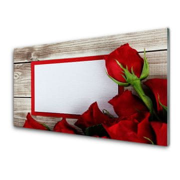 tulup.si Slika na steklu Roses flowers rastlin 2 obešalnika