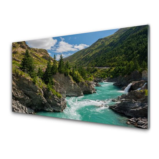 tulup.si Slika na akrilnem steklu Gorovje river landscape