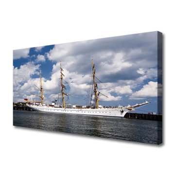 tulup.si Slika na platnu Boat vode landscape