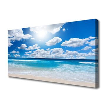 tulup.si Slika na platnu Oblaki landscape beach morje