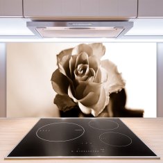 tulup.si Stenska plošča za kuhinjo Rose flower rastlin 100x50 cm