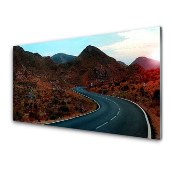 tulup.si Slika na akrilnem steklu Desert mountain road