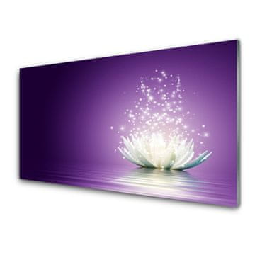 tulup.si Steklena slika Lotus flower rastlin 2 obešalnika