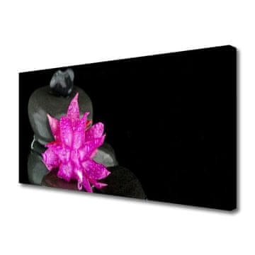 tulup.si Slika na platnu Flower črna stones