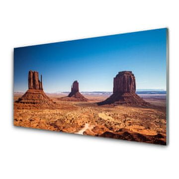 tulup.si Slika na akrilnem steklu Desert mountain landscape 4 obešalnika