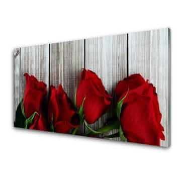 tulup.si Slika na steklu Roses flowers rastlin 2 obešalnika