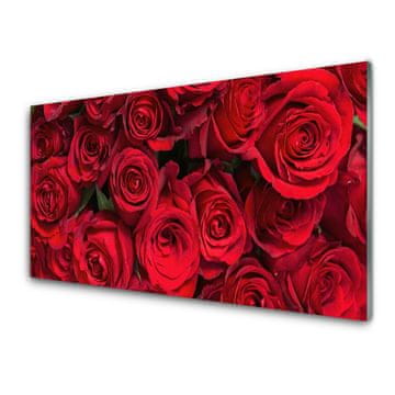 tulup.si Zidna obloga za kuhinju Red roses flowers narava