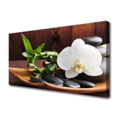tulup.si Slika na platnu Bambus zen bela orhideja 100x50 cm