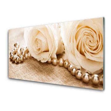 tulup.si Steklena slika Roses flowers rastlin 4 obešalnika