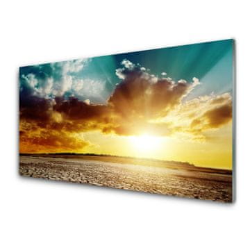 tulup.si Slika na akrilnem steklu Sun desert landscape 4 obešalnika