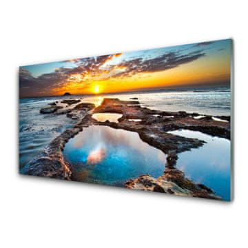 tulup.si Stenska plošča za kuhinjo Sea sun landscape