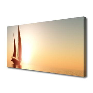 tulup.si Slika na platnu Čoln sea sun landscape