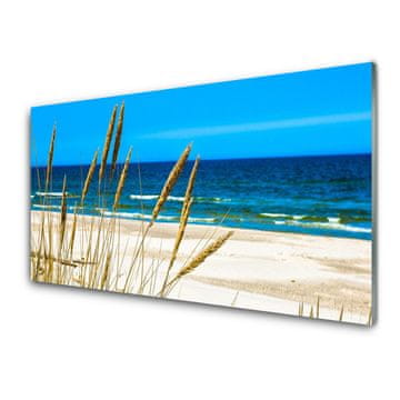 tulup.si Slika na akrilnem steklu Ocean beach landscape 4 obešalnika