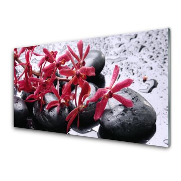 tulup.si Slika na akrilnem steklu Flower stones art 4 obešalnika