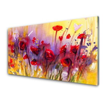 tulup.si Stenska plošča za kuhinjo Rože narava art rastlin