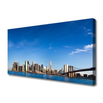 tulup.si Slika na platnu Bridge mesto homes