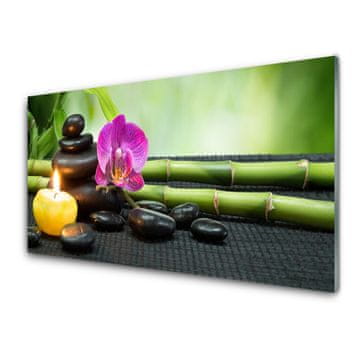tulup.si Slika na akrilnem steklu Flower bamboo zen spa 4 obešalnika