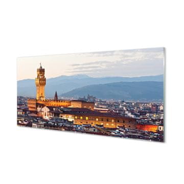 tulup.si Slika na akrilnem steklu Italija grad sunset panorama 2 obešalnika