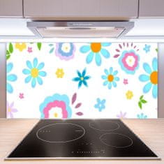 tulup.si Stenska plošča za kuhinjo Cvetovi rastlin narava 125x50 cm
