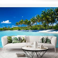 tulup.si Fototapeta Palm beach Samolepilne 250x104 cm