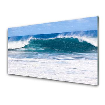 tulup.si Slika na akrilnem steklu Morska voda ocean wave 2 obešalnika