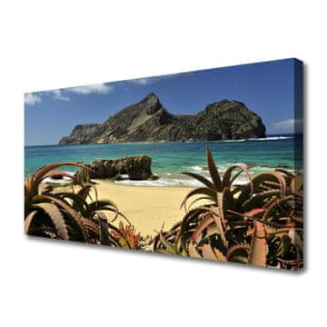 tulup.si Slika na platnu Plaža sea rock landscape
