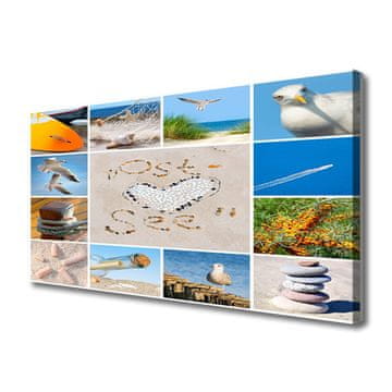 tulup.si Slika na platnu Galebi ocean beach landscape