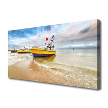 tulup.si Slika na platnu Čoln beach sea landscape