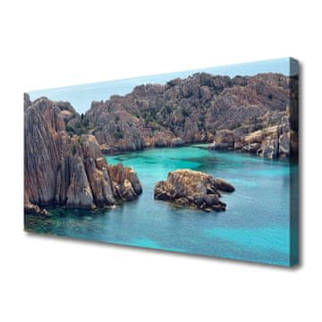 tulup.si Slika na platnu Gulf rocks sea landscape