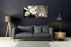 tulup.si Slika na akrilnem steklu Flower na wall 100x50 cm 2 obešalnika