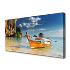 tulup.si Slika na platnu Čoln sea landscape 100x50 cm