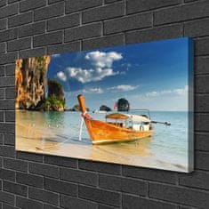 tulup.si Slika na platnu Čoln sea landscape 100x50 cm