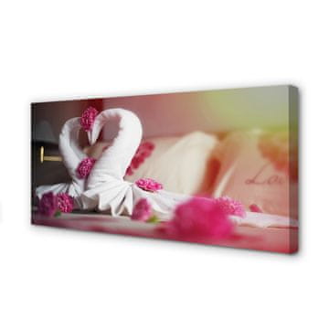 tulup.si Slika na platnu Brisače swans cvetje