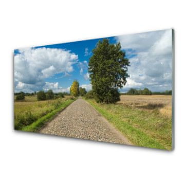 tulup.si Slika na akrilnem steklu Vas cestni pločnik landscape 2 obešalnika