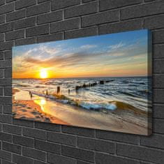 tulup.si Slika na platnu Sea sunset beach 100x50 cm