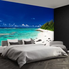 tulup.si Fototapeta Bela peščena plaža Tapeta 312x219 cm