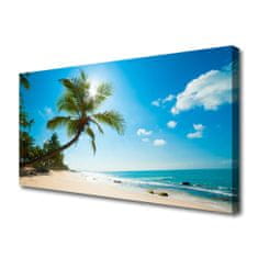 tulup.si Slika na platnu Palm tree beach landscape 125x50 cm