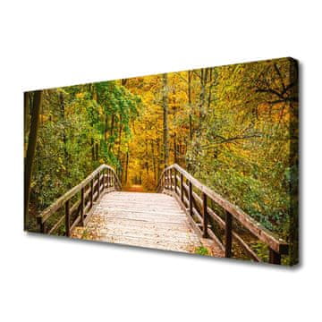 tulup.si Slika na platnu Forest bridge arhitektura
