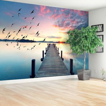 tulup.si Fototapeta Pier lake Samolepilne